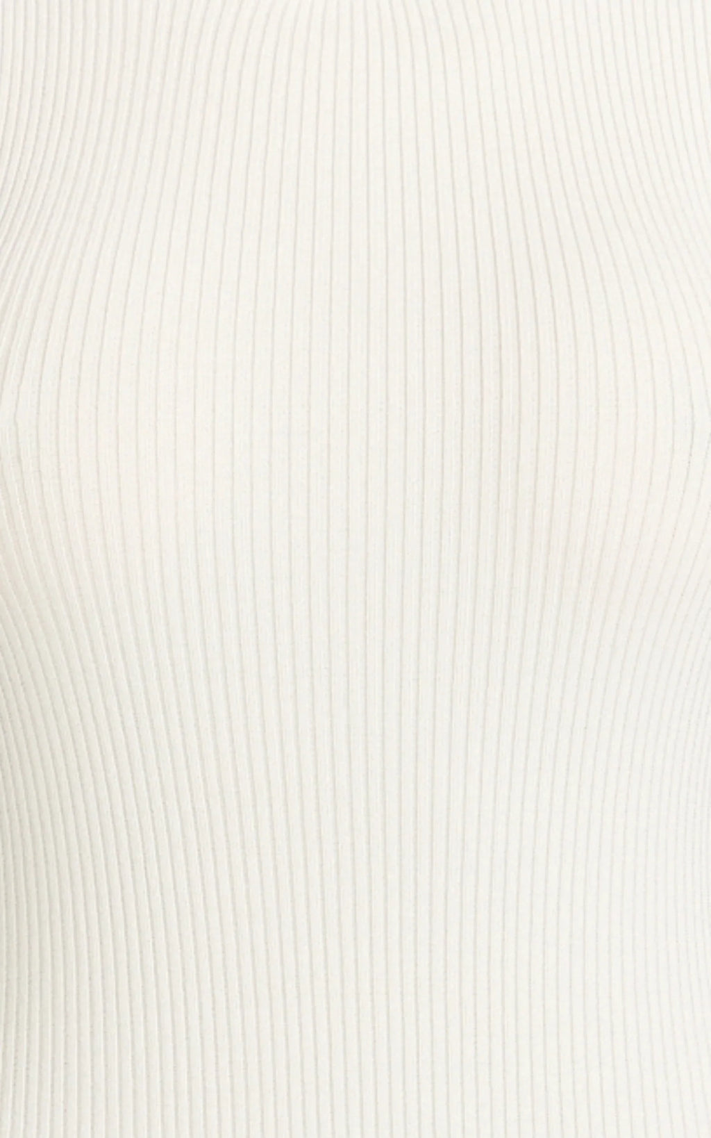 Lanie Midi Dress - Knitted Crew Neck Short Sleeve Dress in Cream