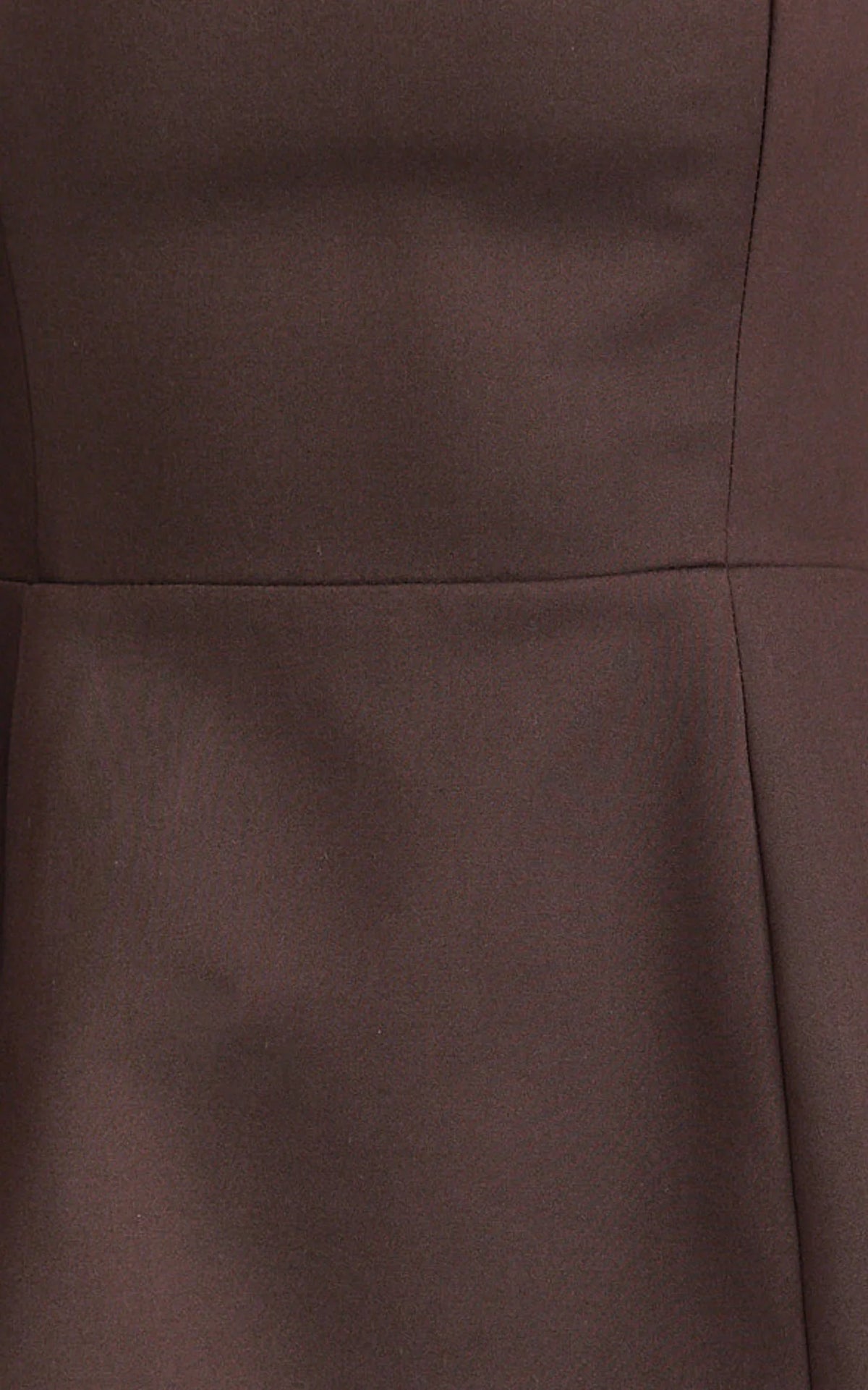 Dante Mini Dress - Halter Neck Tie Tulip Skirt Dress in Chocolate